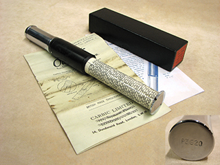 Late 1940's Otis King model K type B cylindrical slide rule calculator